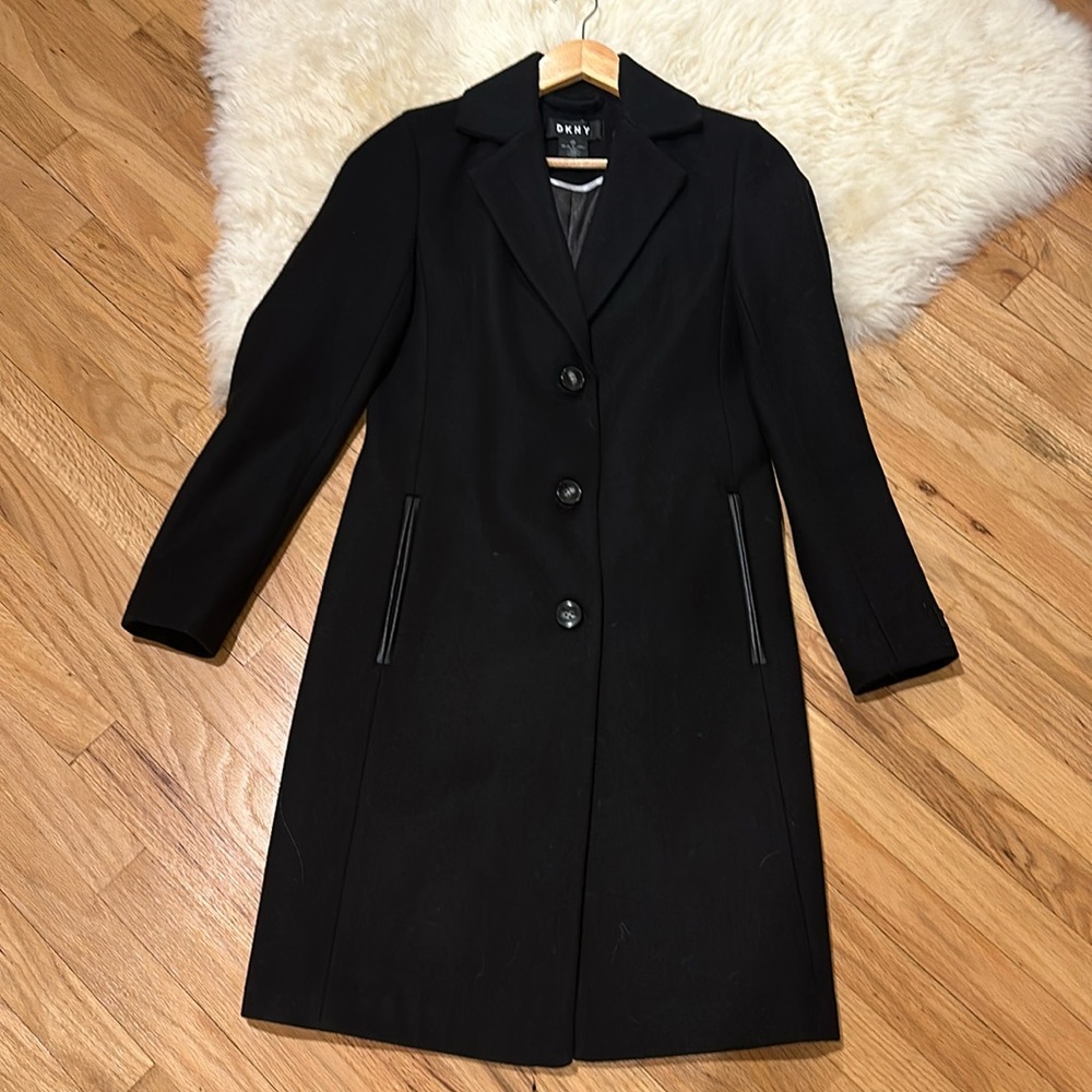 DKNY wool blend coat
